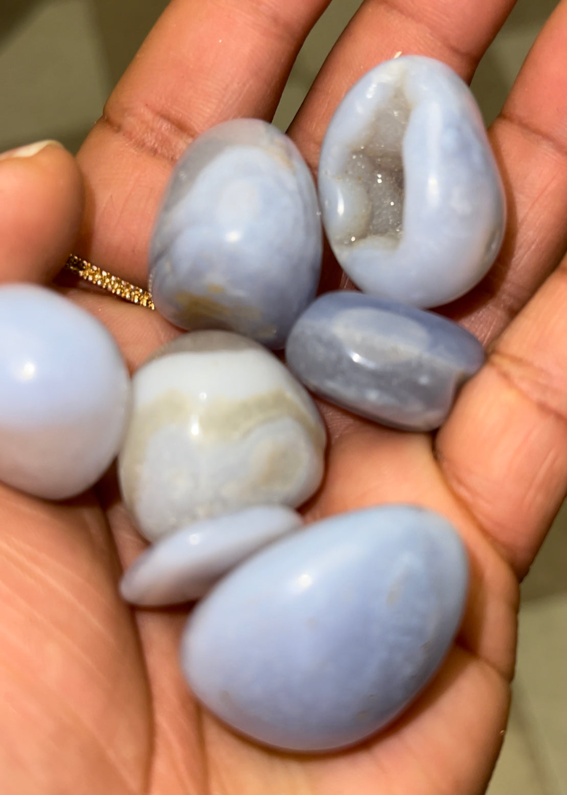 Blue chalcedony
