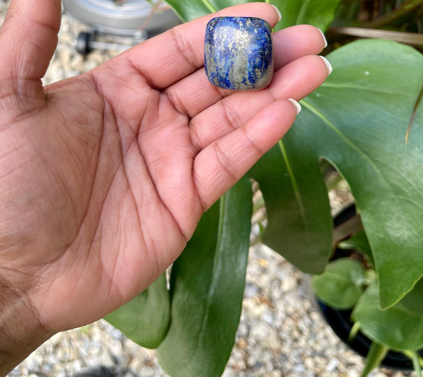 Lapis lazuli tumbled stone