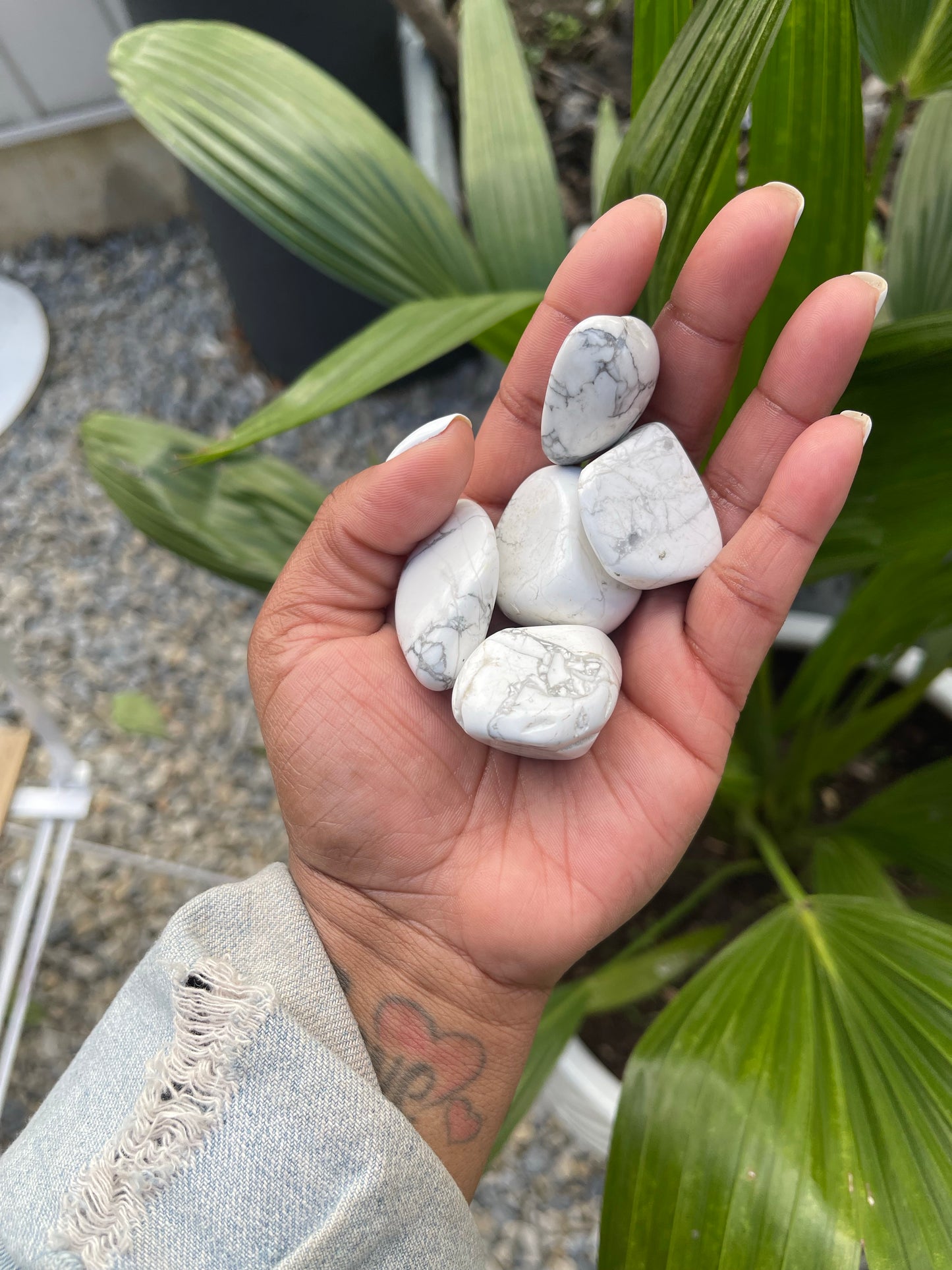 Howlite- large tumbled